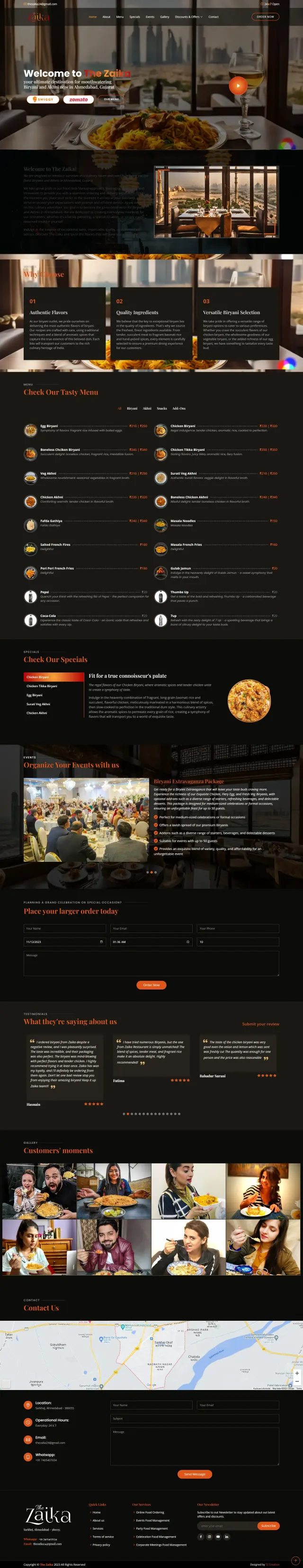 Restaurant Website